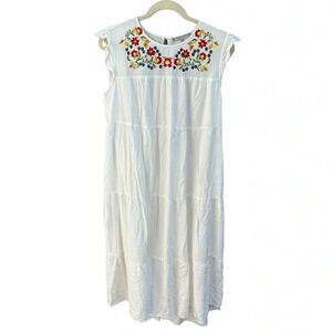 DANIEL RAINN FLORAL EMBROIDERED COTTAGECORE DRESS